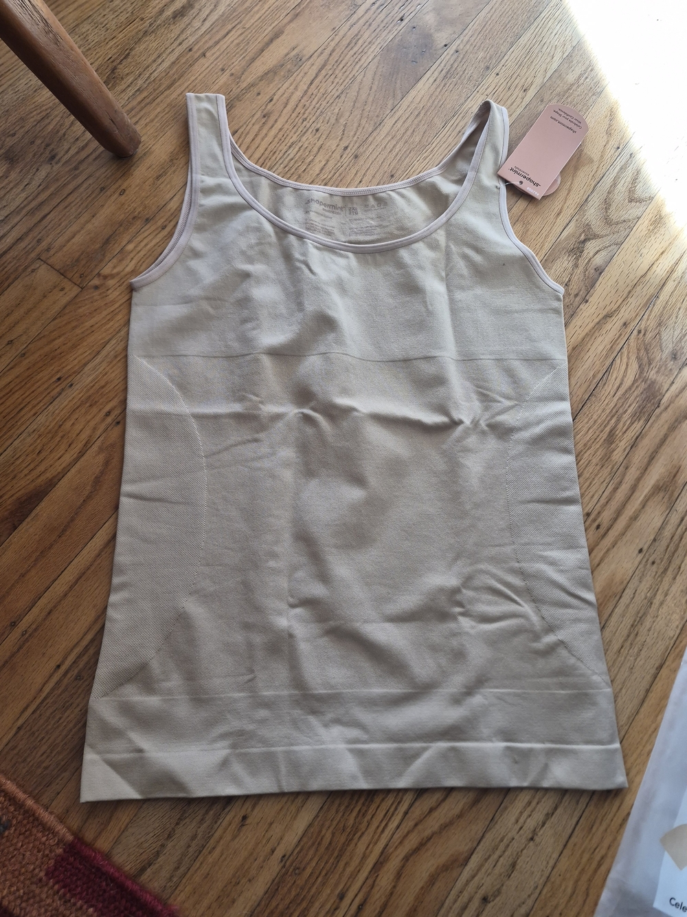NWT Shapermint Cream Scoop Neck Tank Top Size XXL & XXXL (BOGO)